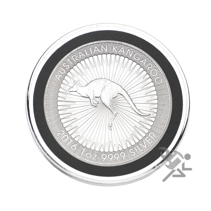 OnFireGuy 20 Air-Tite 40mm Black Ring Coin Capsules & Black Lid Capsule Tube | Coin Holders for 1 oz Silver Eagles with Plastic Storage Tube Combo - Image 3